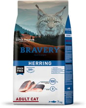 Сухой корм Bravery Herring Adult Cat с селедкой 2 кг (0678 BR HERR _2KG)