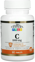 21st Century Vitamin C Витамин С 1000 мг 60 таблеток