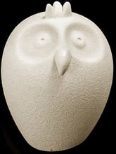 Статуетка у формі сови Linea Sette Ceramiche N85/B 13 см бежевий