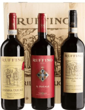 Вино Набор Ruffino Il Ducale+Riserva Ducale+Riserva Ducale Oro Gran Selezione 2019 красное сухое 14% 3х0.75 л (BWT2534)