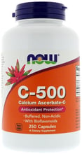 NOW Foods Vitamin C-500 Calcium Ascorbate Capsules 250 caps