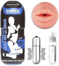 Мастурбатор LoveToy Sex In A Can Mouth Lotus Tunnel Vibrating