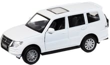 Автомодель TechnoDrive MITSUBISHI PAJERO 4WD TURBO белый 1:43 (250283)