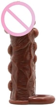 Насадка - презерватив LYBAILE Brave Man, коричневая (BI-016012)
