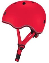 Шлем защитный детский GLOBBER EVO LIGHTS, красный, с фонариком, 45-51см (XXS/XS)