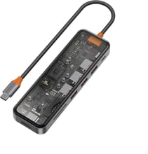 WIWU Adapter Cyber 7in1 USB-C to 3xUSB3.0+HDMI+USB-C+SD Space Gray