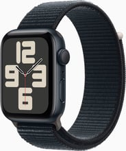 Apple Watch SE 2 2023 44mm GPS Midnight Aluminum Case with Midnight Sport Loop (MREA3)