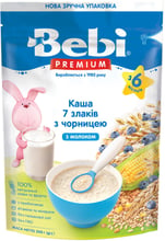 Каша молочная Bebi PREMIUM 7 злаков с черникой 200 г (1105064)