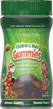 Puritans Pride Children's Multivitamins and Minerals Gummies Мультивитамины и минералы для детей 60 жевательных конфет