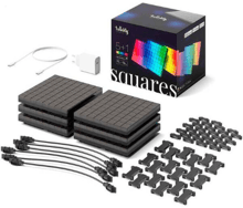 Панель Smart LED Twinkly Squares 1+5 RGB Gen II IP20 16x16 см білий кабель
