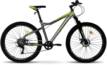 Велосипед Atlantic 2023' 27.5"x2.80" Rubicon NX A1NXP-2743-GL M/17"/43см (2459) grey/lime