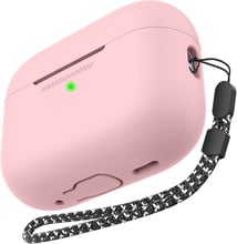 Чехол для наушников AhaStyle Silicone Case with strap Pink (X003E43NGX) for Apple AirPods Pro 2