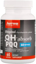 Jarrow Formulas Ubiquinol QH - Absorb + PQQ 60 Softgels Пирролохинолинхинон и убихинол