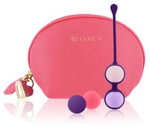 Набір вагінальних кульок Rianne S: Pussy Playballs Coral, монолітні + косметичка