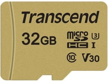 Transcend 32GB microSDHC Class 10 UHS-I U3 V30 + adapter (TS32GUSD500S)