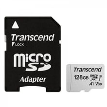 Transcend 128GB microSDXC Class 10 UHS-I U3 V30 A1 + adapter (TS128GUSD300S-A)