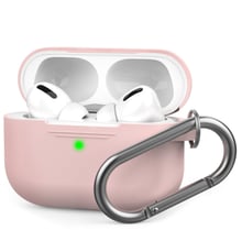 Чехол для наушников AhaStyle Silicone Case with Belt Pink (AHA-0P100-PNK) for Apple AirPods Pro