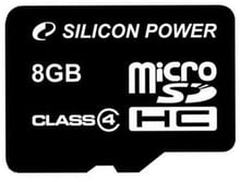 Silicon Power 8GB microSDHC Class 4 (SP008GBSTH004V10)