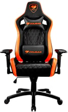 Кресло Cougar черное с оранжевым Armor S