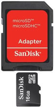 SanDisk 16GB microSDHC Class 4 + adapter (SDSDQM-016G-B35A)