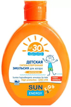 Sun Energy Kids Детская гипоаллергенная эмульсия для загара SPF 30+ 150 мл