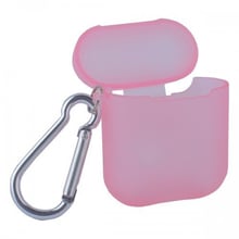 Чохол для навушників COTEetCI Case TPU with Belt Transparent / Pink (CS8113-TP) for AirPods