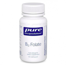Pure Encapsulations B12 Folate 800 mcg 60 caps Витамин B12 и фолат, метилкобаламин