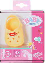 Обувь для куклы BABY BORN Cандалии со значками желтые (831809-3)