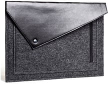 Gmakin Cover Envelope Triangular Roof Black/Dark Grey (GM57-12) for MacBook 12"