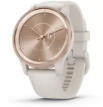 Garmin Vivomove Trend Peach Gold Stainless Steel Bezel з Ivory Case and Silicone Band (010-02665-01)
