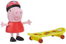 Фигурка Peppa Pig серии Веселые друзья - Пеппа со скейтбордом (F3758)