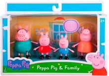 Набор фигурок Peppa - Peppa Pig S2 Большая семья Пеппы (Мама, Папа, Пеппа и Джордж) (92610)
