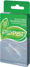 Лейкопластыри Luxplast с серебром прозрачные на полиуретановой основе 20 шт
