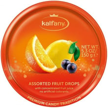 Леденцы Kalfany Assorted Fruit Candies фруктовые 150г