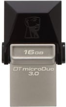 Kingston 16GB DataTraveler MicroDuo USB 3.0/microUSB Black/Silver (DTDUO3/16GB)