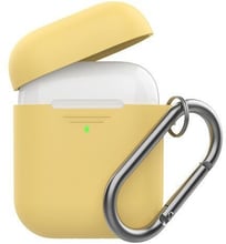 Чехол для наушников AhaStyle Silicone Duo Case with Belt Yellow (AHA-02060-YLW) for Apple AirPods 2 2019