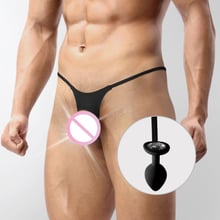 Чоловічі труси XS-2XL із силіконовою анальною пробкою Art of Sex - Joni plug