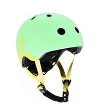 Шлем защитный детский Scoot&Ride киви, с фонариком, 45-51см (XXS/XS)