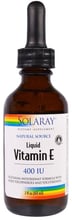 Solaray Vitamin E Liquid 400 IU 2 fl oz (60 ml) Витамин Е