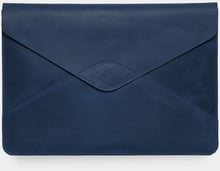 INCARNE Handmade Leather Cover Magnetic Message Blue for MacBook Pro 16" M3 | M2 | M1