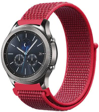 BeCover Nylon Style Red for Samsung Galaxy Watch 42mm / Watch Active / Active 2 40/44mm / Watch 3 41mm / Gear S2 Classic / Gear Sport (705822)