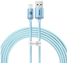 Baseus USB Cable to Lightning Crystal Shine Series 2.4A 2m Sky Blue (CAJY001203)
