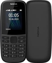 Nokia 105 Dual Sim 2019 Black (UA UCRF)