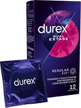 Презервативы латексные со смазкой DUREX № 12 Dual Extase
