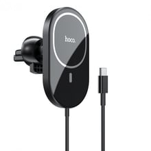 Hoco Car Holder Air Ven iDeal MagSafe Wireless 15W Black (CA90) for iPhone 15 I 14 I 13 I 12 series