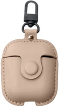 Чехол для наушников Fashion Leather Case Smile Beige for Apple AirPods