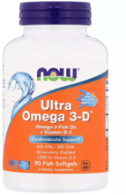 Now Foods Ultra Omega 3-D, 90 Fish Softgels