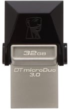 Kingston 32GB DataTraveler MicroDuo USB 3.0/microUSB Black/Silver (DTDUO3/32GB)