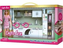 Кукла Defa хозяюшка с кухонным гарнитуром (6085) (Куклы)(79012102)Stylus approved