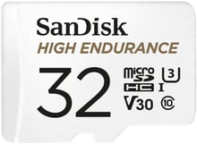 SanDisk 32GB microSDHC Class 10 UHS-I U3 V30 High Endurance + adapter (SDSQQNR-032G-GN6IA)